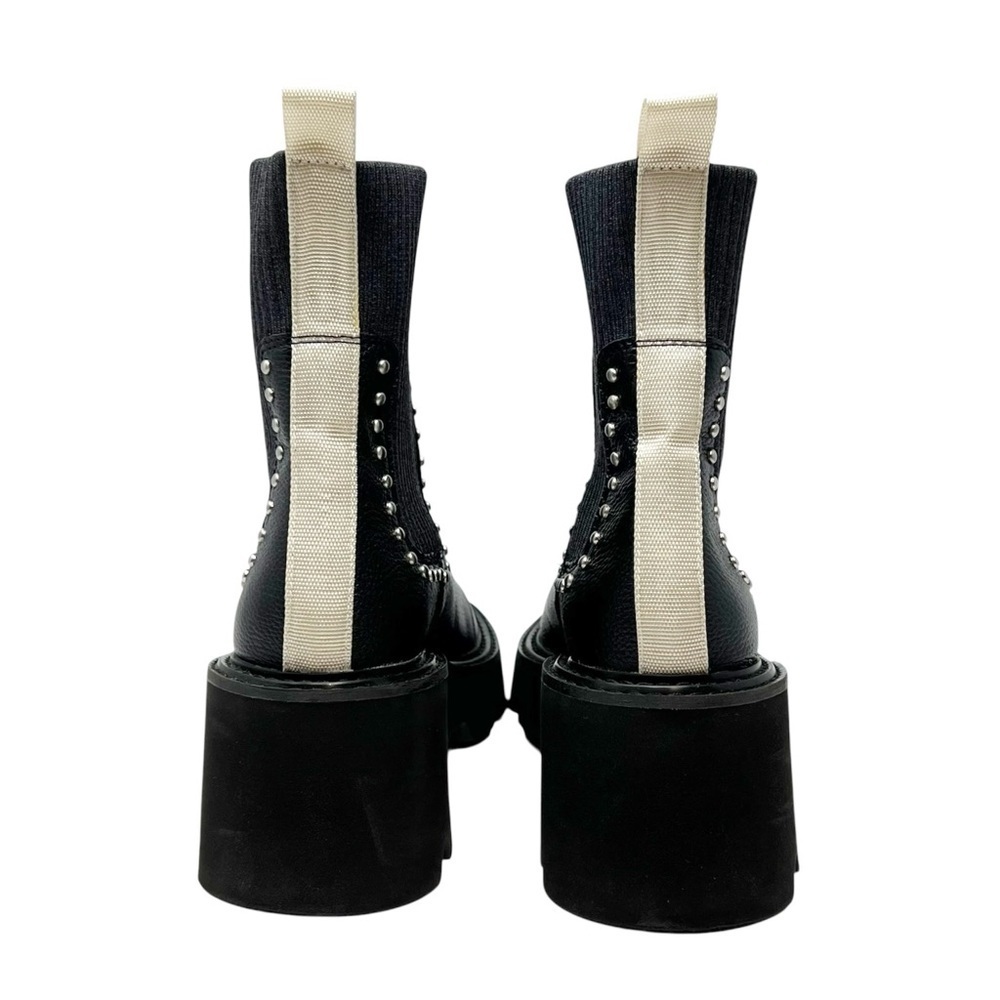 Dolce Vita Hoven Stud H2O Black Leather Chelsea Boot Size 9.5 Lug Sole New NWT - Picture 6 of 8